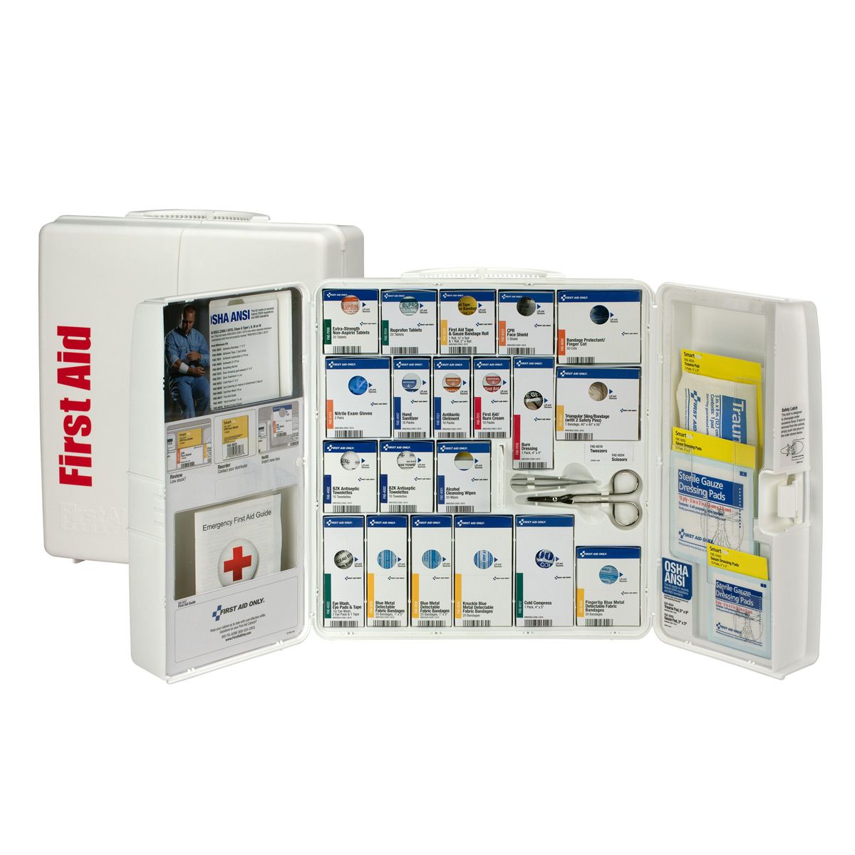 First Aid Only 50 Person Large Plastic SmartCompliance Food Service Cabinet 90659 First Aid Only 50 Person Large Plastic SmartCompliance Food Service Cabinet 90659